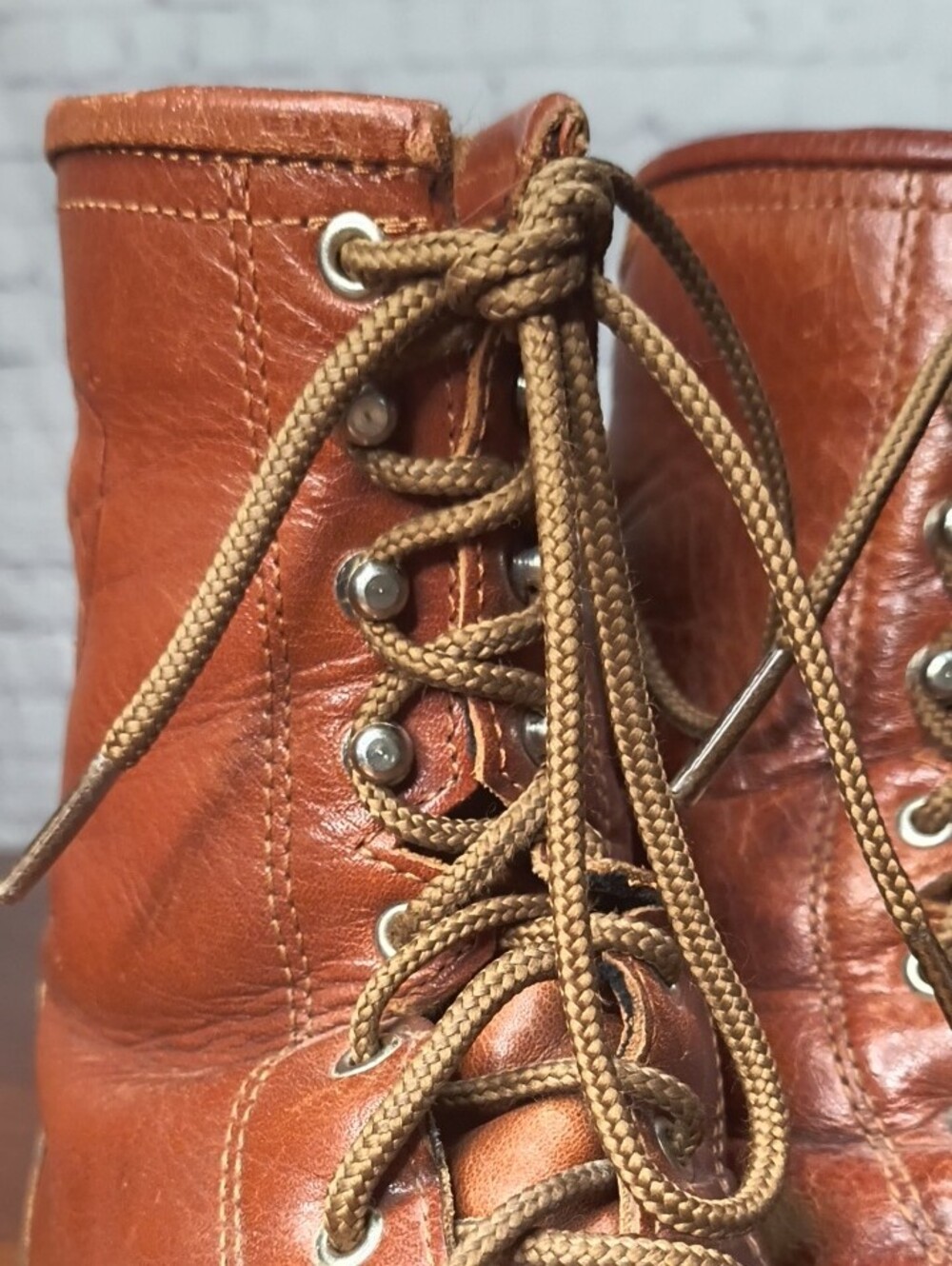 Ariat Brown Leather Lace-Up Men's Boots Size 11 AN - Picture 5 of 11